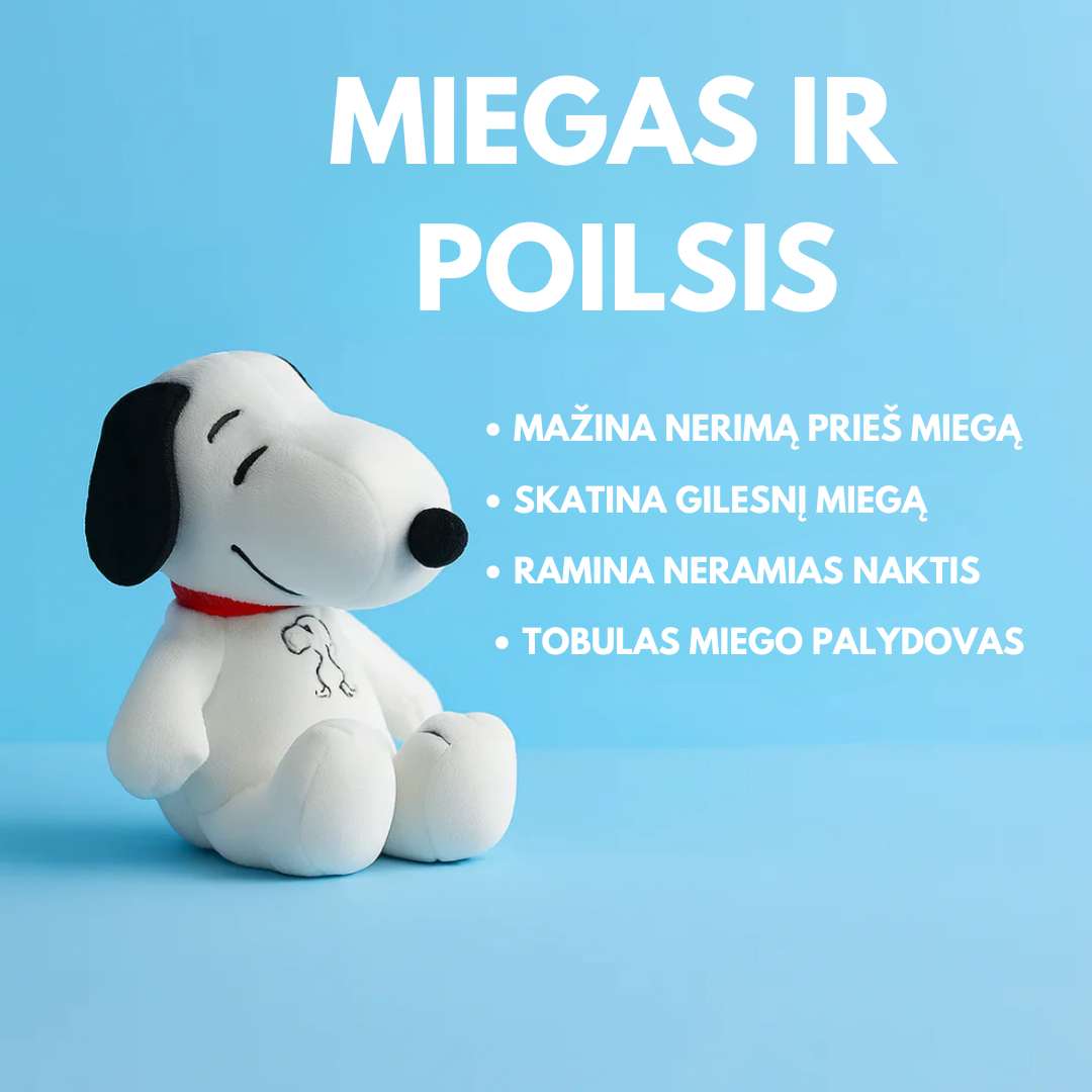 Šviečiantis kvėpuojantis pliušinis žaislas | SNOOPY ™️