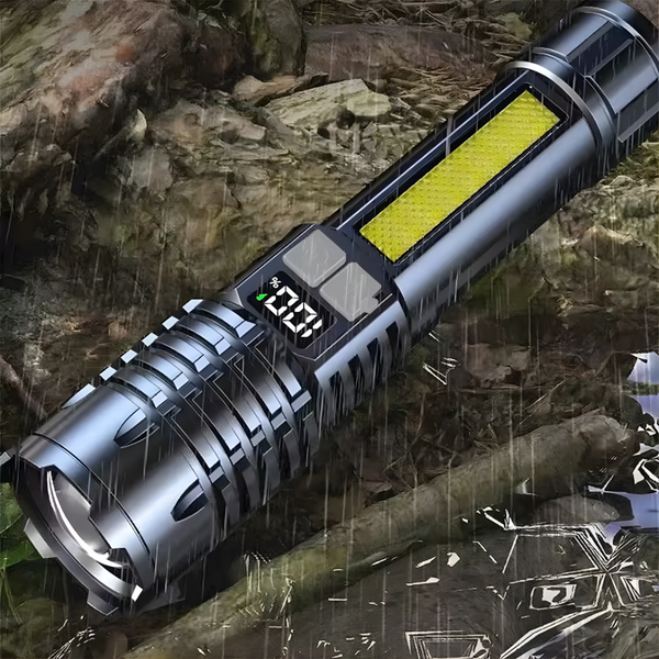 Galingas LED žibintuvas su Type-C įkrovimu